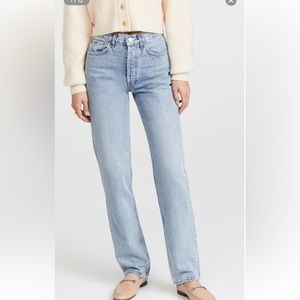 AGOLDE Lana Mid Rise Straight Jeans